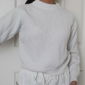 Classic White Women's Sweater